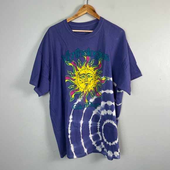 Urban outfitters oversize methodologies purple tie dye sun tshirt size L/XL - Picture 2 of 5